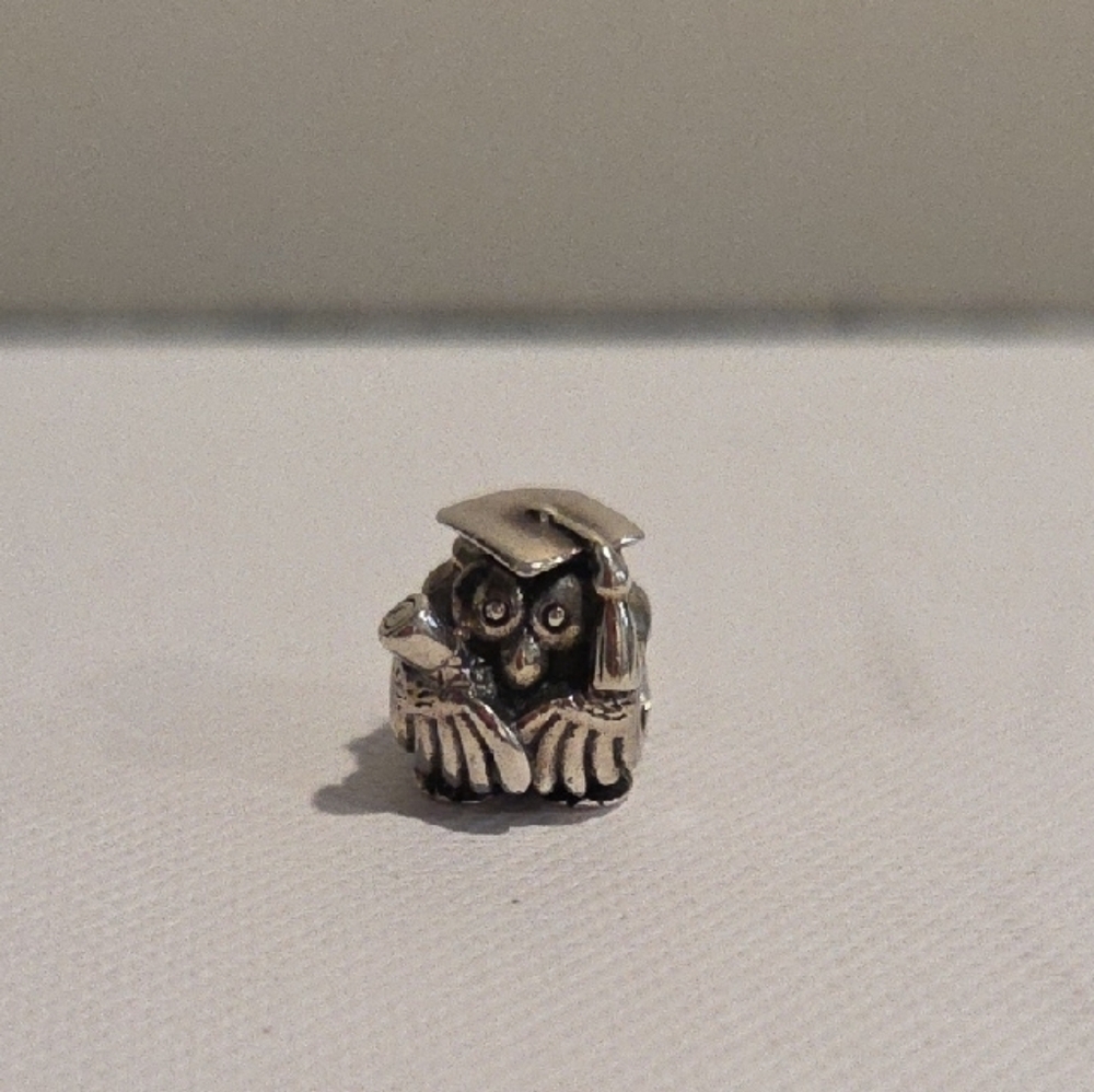 Chamilia Sterling Silver Graduation Owl Charm